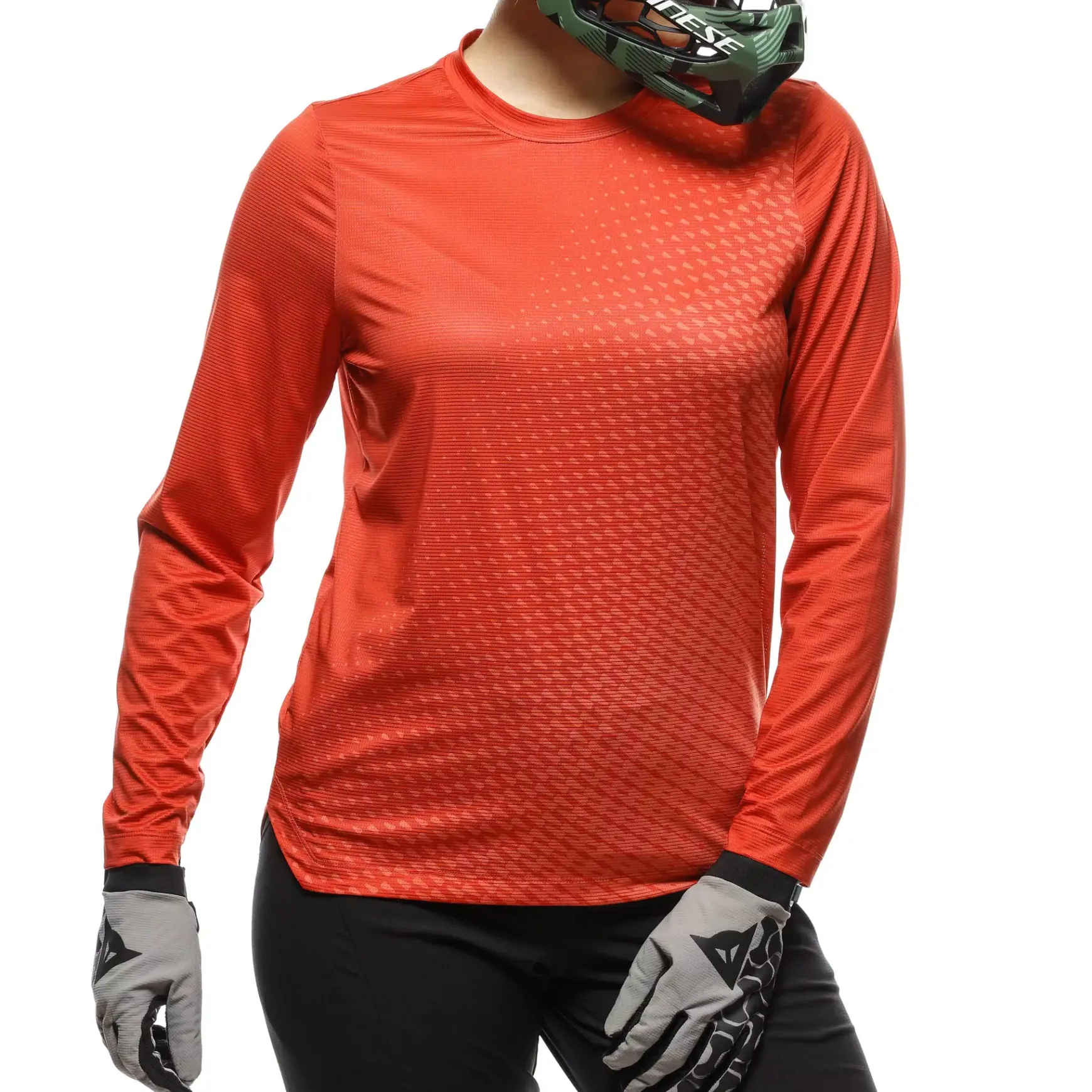 Dainese HG AER JERSEY LS - DAMEN LANGARM-BIKE-SHIRT RED Hot