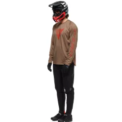 Dainese HG AER JERSEY LS - HERREN LANGARM-BIKE-SHIRT BROWN/RED New