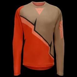 Dainese HG AER JERSEY LS - HERREN LANGARM-BIKE-SHIRT RED/BROWN/BLACK Sale