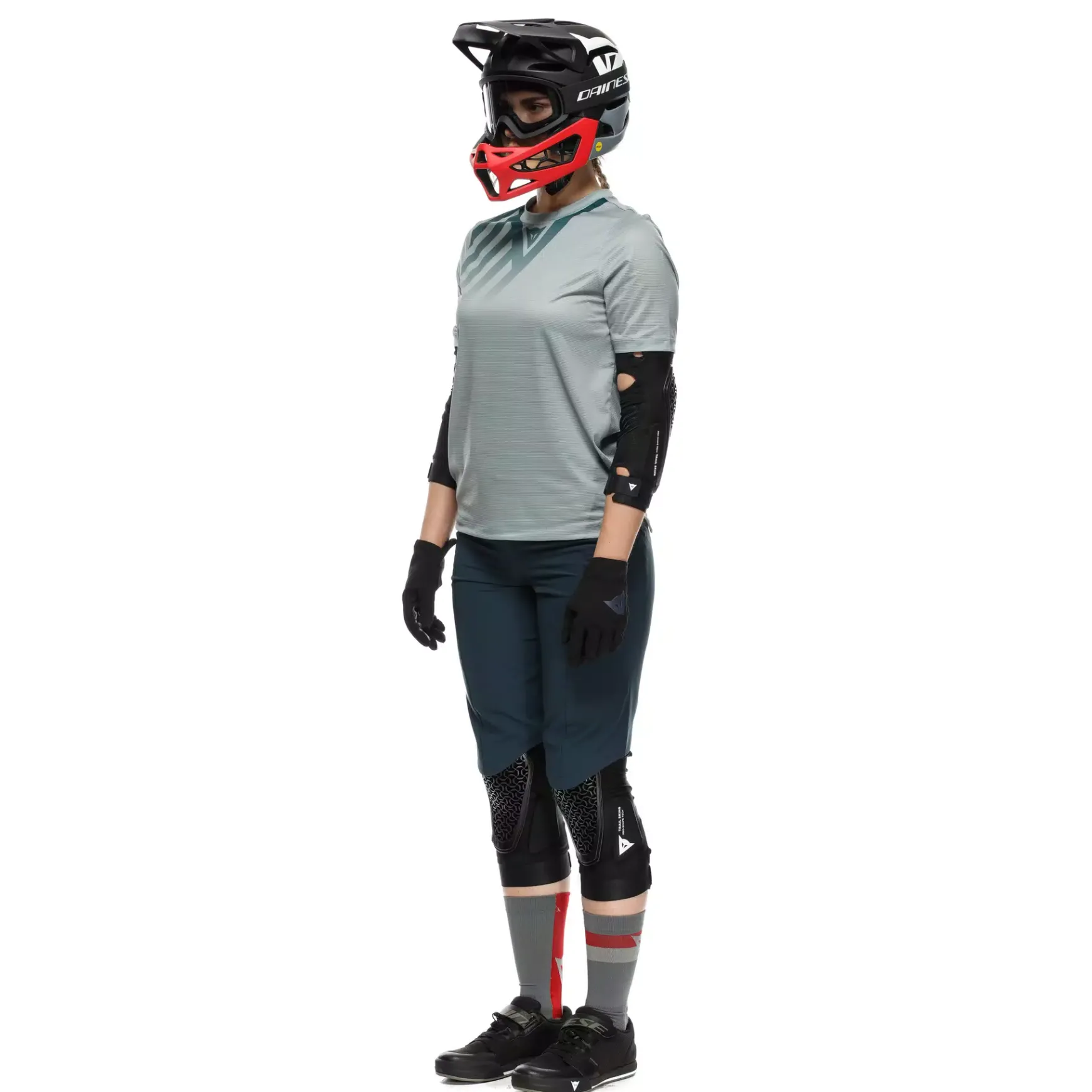 Dainese HG AER JERSEY SS - DAMEN KURZARM-BIKE-SHIRT GREEN-WATER Hot
