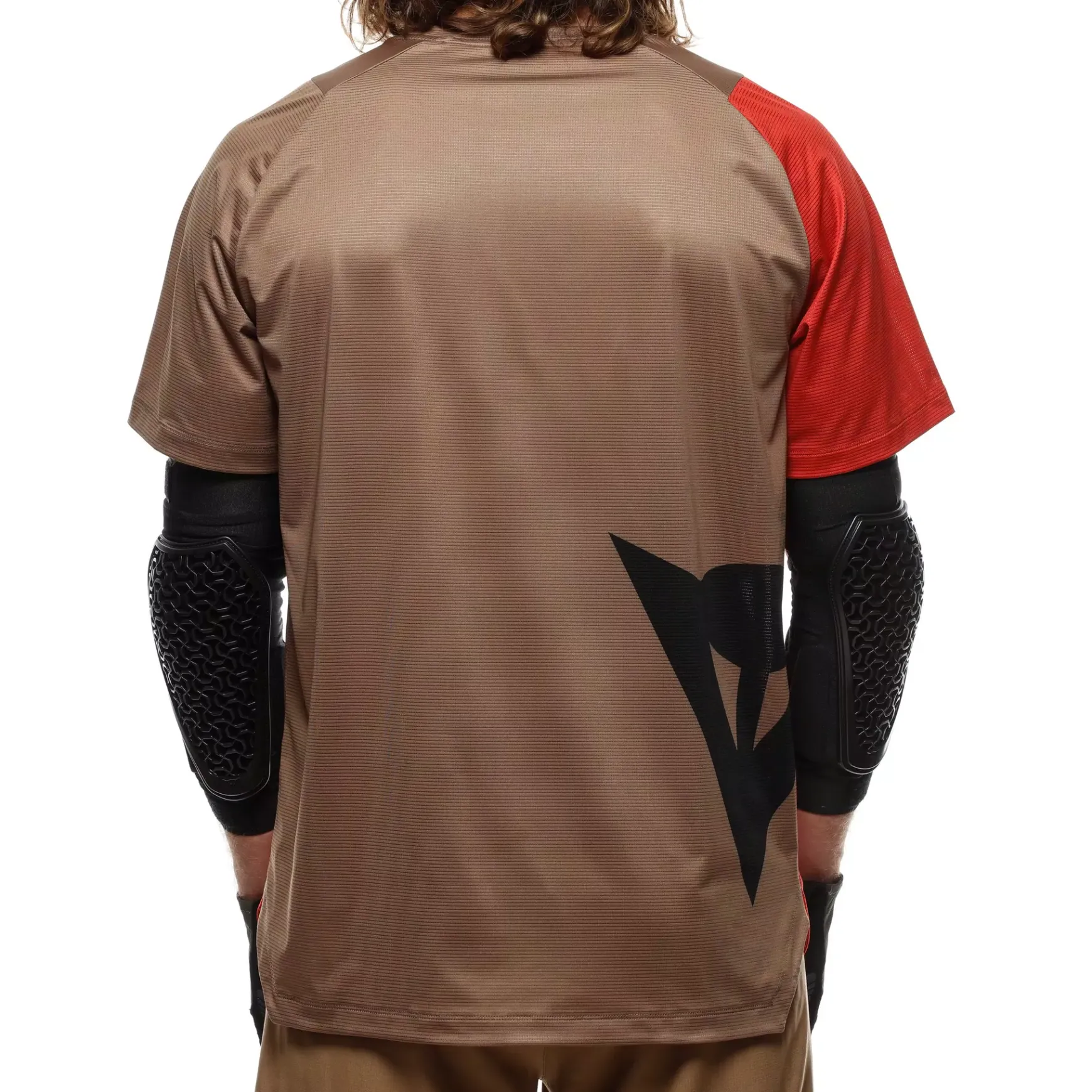 Dainese HG AER JERSEY SS - HERREN KURZARM-BIKE-SHIRT RED/BROWN/BLACK Outlet