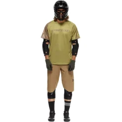 Dainese HG AER JERSEY SS - HERREN KURZARM-BIKE-SHIRT AVOCADO OIL/BROWN/TAUPE Best