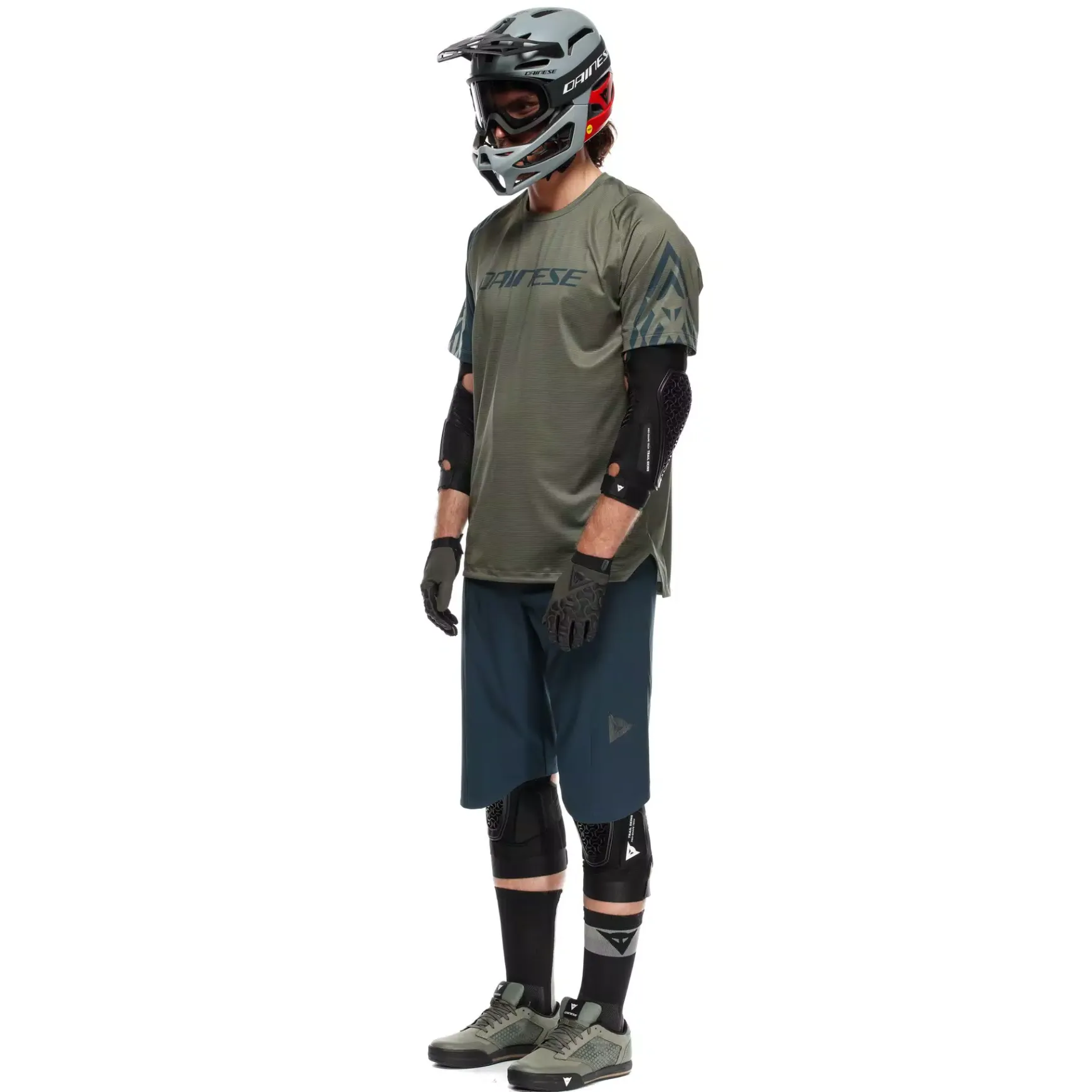 Dainese HG AER JERSEY SS - HERREN KURZARM-BIKE-SHIRT GREEN/BLUE Clearance