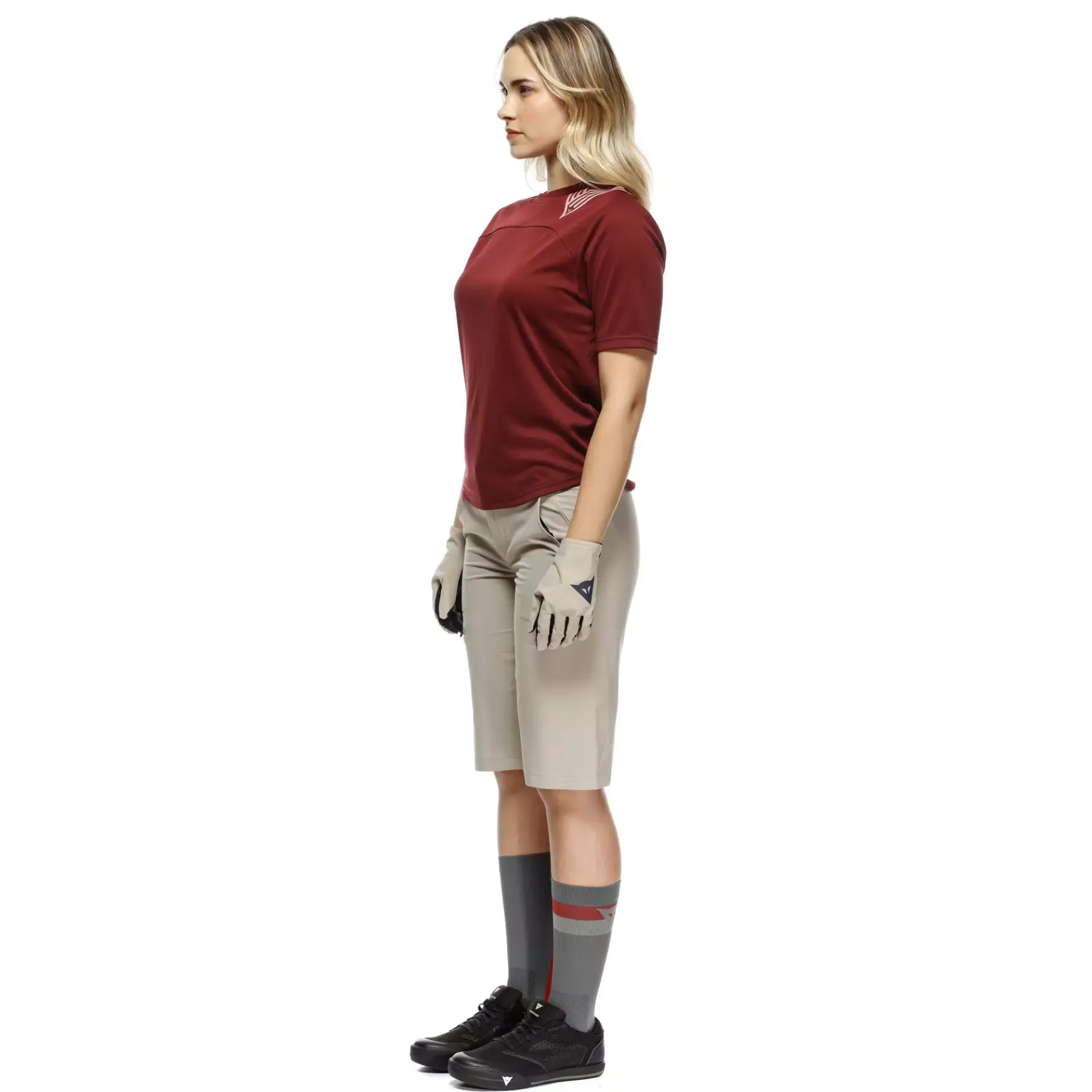 Dainese HG OMNIA JERSEY SS - DAMEN KURZARM-BIKE-SHIRT WINDSOR WINE Outlet