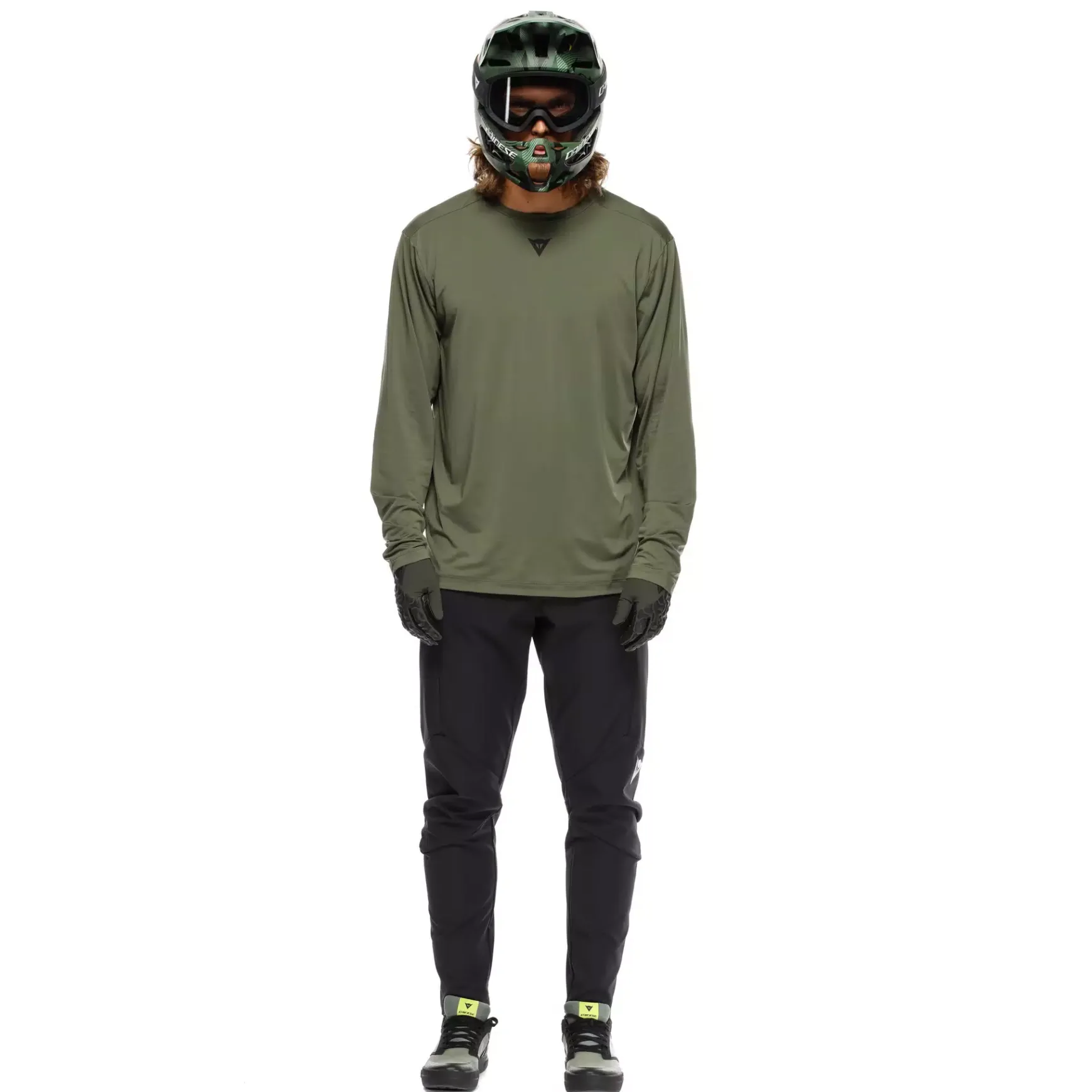 Dainese HG ROX JERSEY LS - HERREN LANGARM-BIKE-SHIRT GREEN New