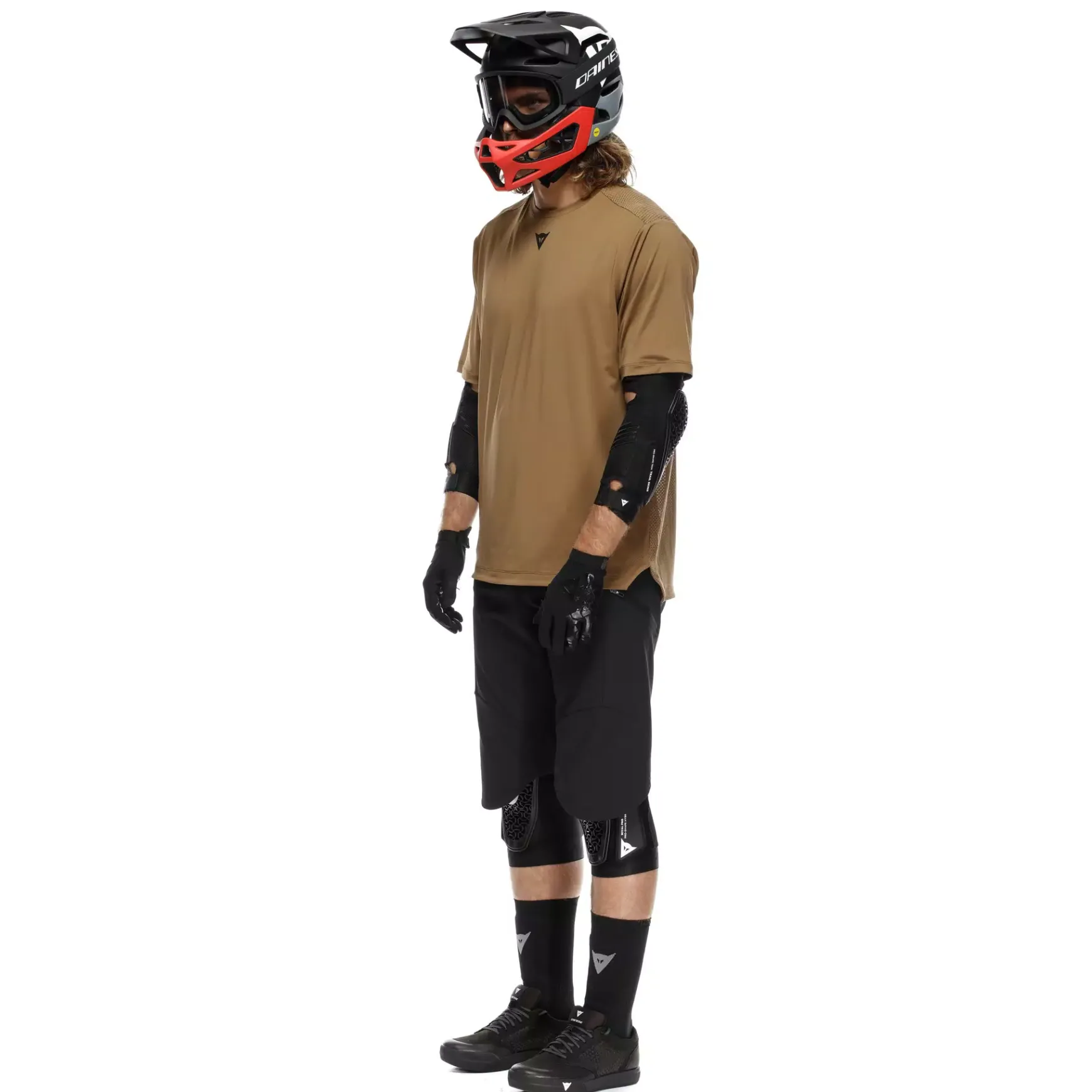 Dainese HG ROX JERSEY SS - HERREN KURZARM-BIKE-SHIRT BROWN Clearance
