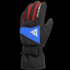 Dainese HP SCARABEO SKIHANDSCHUHE FÜR KINDER BLACK-TAPS/HIGH-RISK-RED/LAPIS-BLUE Clearance