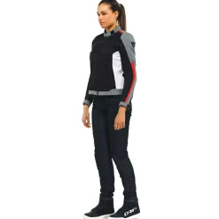 Dainese HYDRAFLUX 2 AIR LADY D-DRY® JACKET BLACK/CHARCOAL-GRAY/LAVA-RED Best