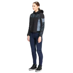 Dainese IGNITE 2 - MOTORRADJACKE TEXTIL FÜR DAMEN BLACK/BLUE MIRAGE Hot