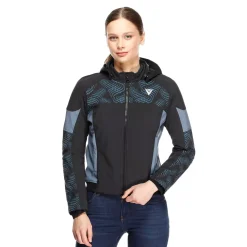 Dainese IGNITE 2 - MOTORRADJACKE TEXTIL FÜR DAMEN BLACK/BLUE MIRAGE Hot