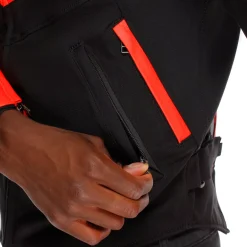 Dainese IPERATTIVA - HERREN-MOTORKRADJACKE AUS LEDER UND STOFF RED-FLUO/BLACK Online