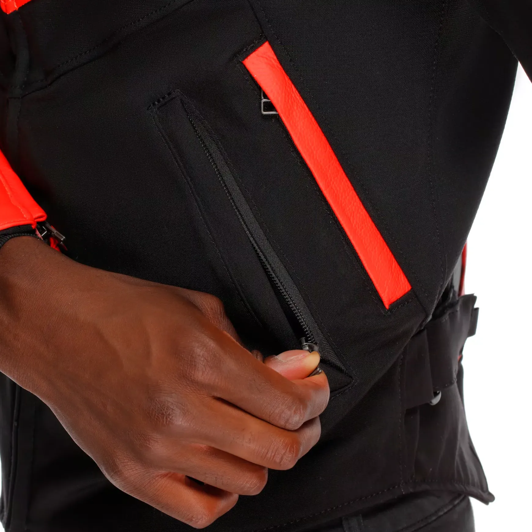 Dainese IPERATTIVA - HERREN-MOTORKRADJACKE AUS LEDER UND STOFF RED-FLUO/BLACK Online