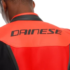 Dainese IPERATTIVA - HERREN-MOTORKRADJACKE AUS LEDER UND STOFF RED-FLUO/BLACK Online