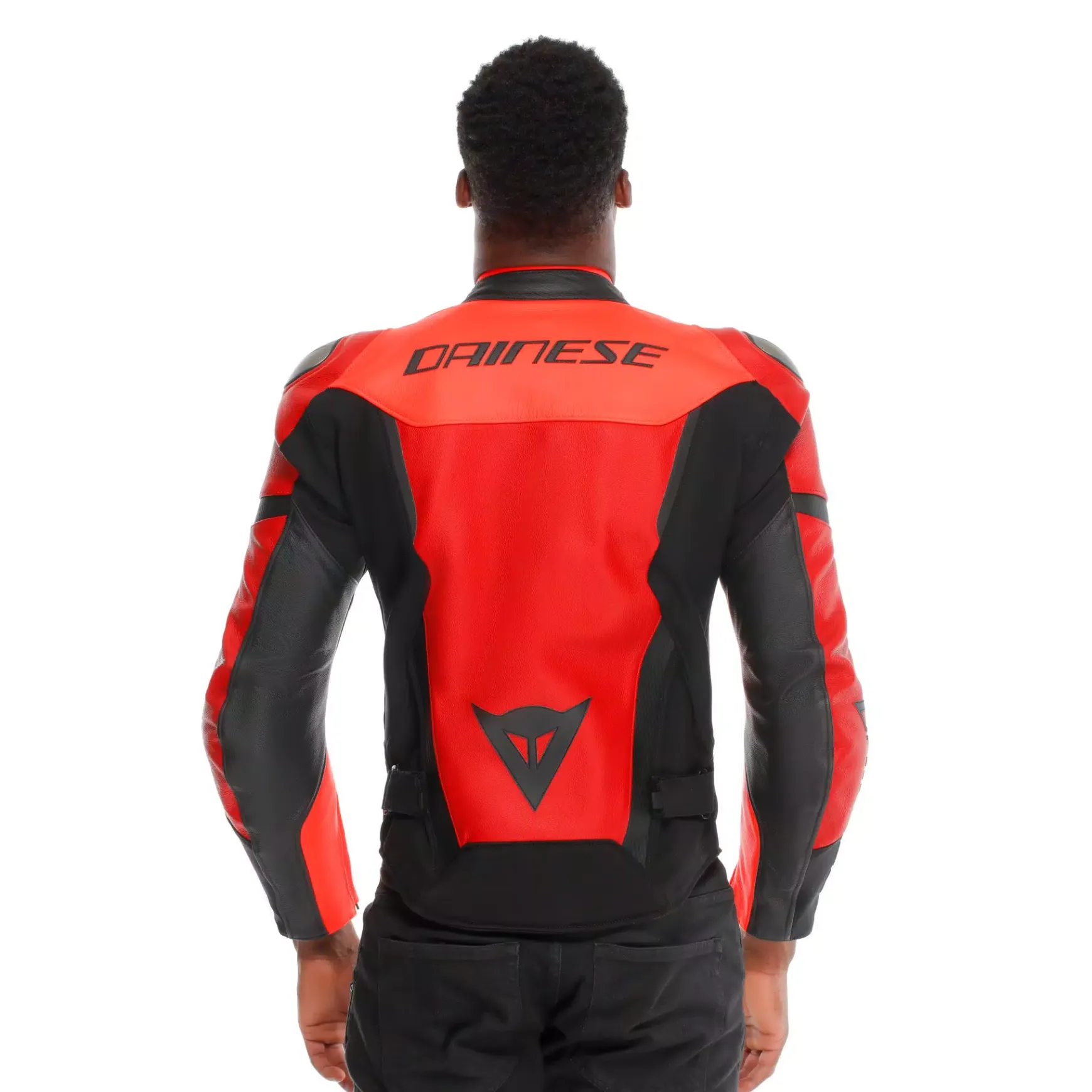 Dainese IPERATTIVA - HERREN-MOTORKRADJACKE AUS LEDER UND STOFF RED-FLUO/BLACK Online