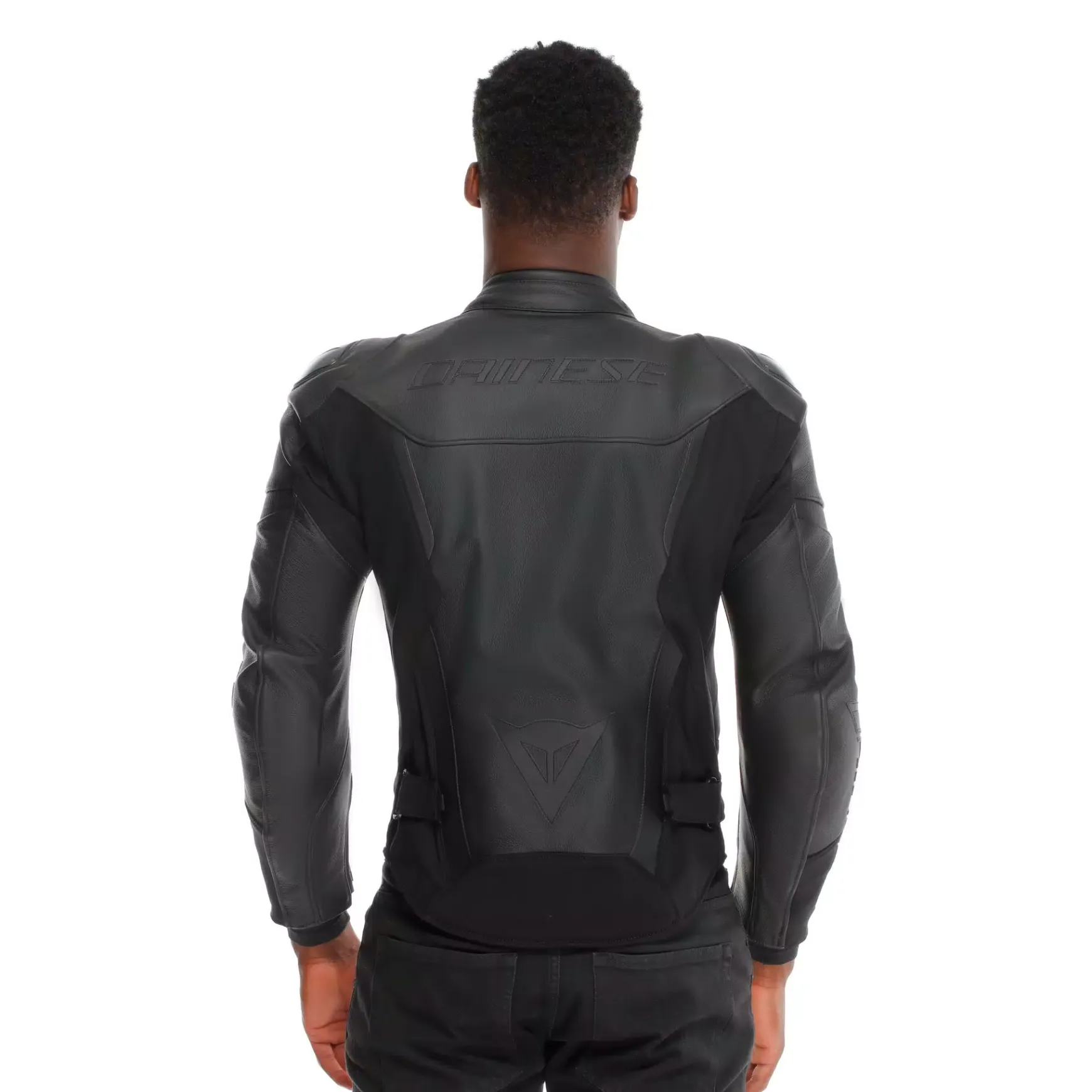 Dainese IPERATTIVA - HERREN-MOTORKRADJACKE AUS LEDER UND STOFF BLACK/BLACK