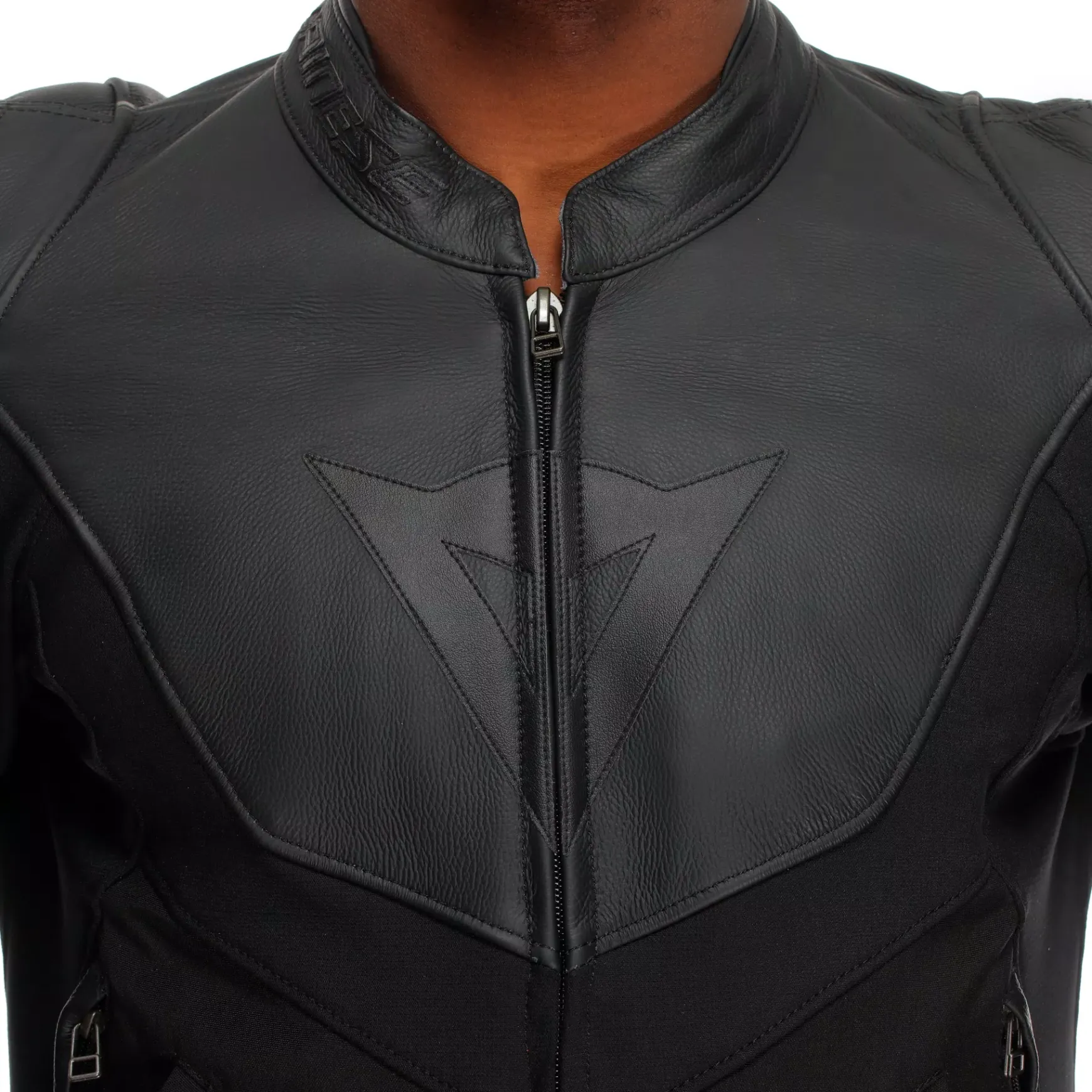Dainese IPERATTIVA - HERREN-MOTORKRADJACKE AUS LEDER UND STOFF BLACK/BLACK