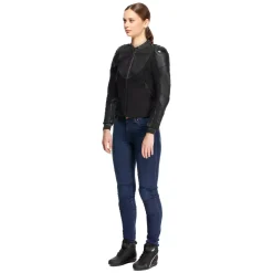 Dainese IPERATTIVA - MOTORRADJACKE AUS LEDER UND STOFF FÜR DAMEN BLACK/BLACK Online