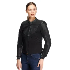 Dainese IPERATTIVA - MOTORRADJACKE AUS LEDER UND STOFF FÜR DAMEN BLACK/BLACK Online