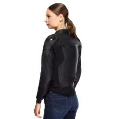Dainese IPERATTIVA - MOTORRADJACKE AUS LEDER UND STOFF FÜR DAMEN BLACK/BLACK Online