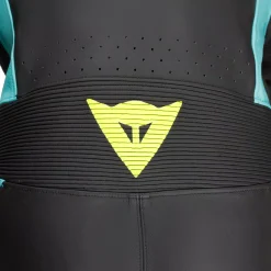 Dainese LAGUNA SECA 6 - EINTEILIGER PERFORIERTER LEDERANZUG HERREN BLACK/WATER/FUXIA Online