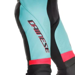 Dainese LAGUNA SECA 6 - EINTEILIGER PERFORIERTER LEDERANZUG HERREN BLACK/WATER/FUXIA Online
