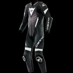 Dainese LAGUNA SECA 6 - EINTEILIGER PERFORIERTER LEDERANZUG HERREN BLACK/WHITE/ANTHRACITE New