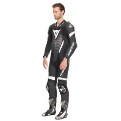 Dainese LAGUNA SECA 6 - EINTEILIGER PERFORIERTER LEDERANZUG HERREN BLACK/WHITE/ANTHRACITE New
