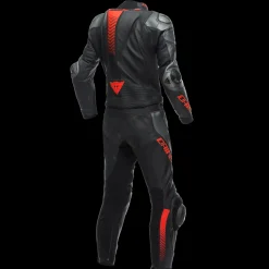Dainese LAGUNA SECA 5 2PCS LEATHER SUIT BLACK/ANTHRACITE/FLUO-RED New