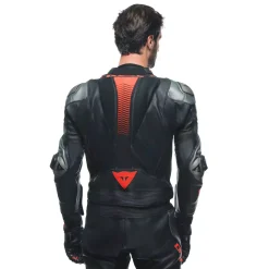 Dainese LAGUNA SECA 5 2PCS LEATHER SUIT BLACK/ANTHRACITE/FLUO-RED New