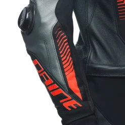 Dainese LAGUNA SECA 5 2PCS LEATHER SUIT BLACK/ANTHRACITE/FLUO-RED New