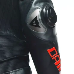 Dainese LAGUNA SECA 5 2PCS LEATHER SUIT BLACK/ANTHRACITE/FLUO-RED New