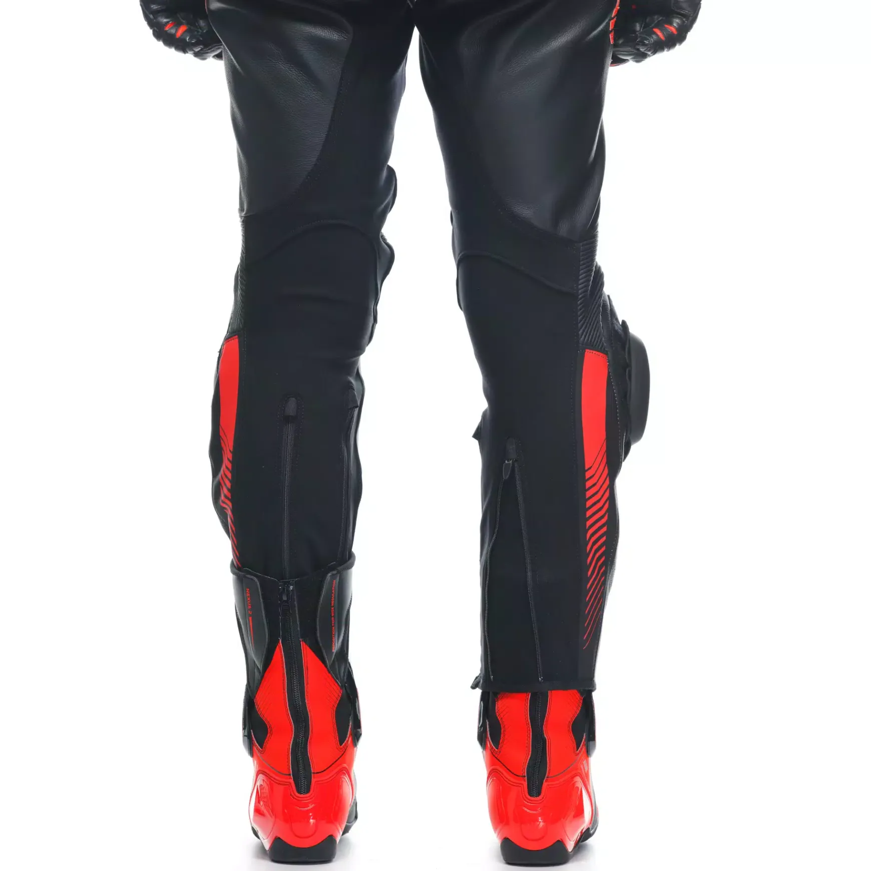 Dainese LAGUNA SECA 5 2PCS LEATHER SUIT BLACK/ANTHRACITE/FLUO-RED New