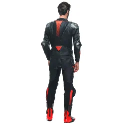 Dainese LAGUNA SECA 5 2PCS LEATHER SUIT BLACK/ANTHRACITE/FLUO-RED New