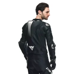 Dainese LAGUNA SECA 5 2PCS LEATHER SUIT S/T BLACK/BLACK/WHITE Hot