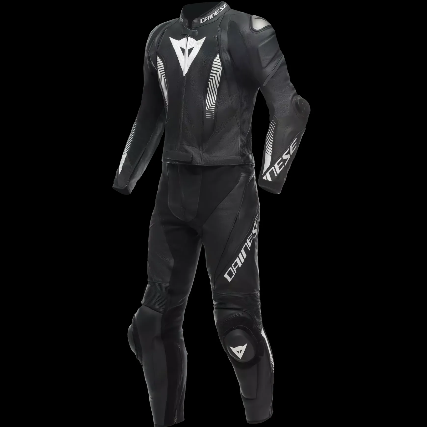Dainese LAGUNA SECA 5 2PCS LEATHER SUIT PERF. BLACK/BLACK/WHITE