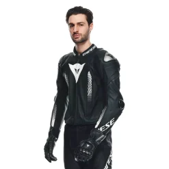 Dainese LAGUNA SECA 5 2PCS LEATHER SUIT PERF. BLACK/BLACK/WHITE