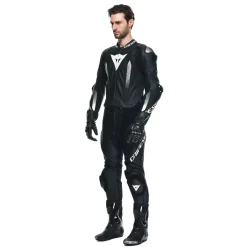 Dainese LAGUNA SECA 5 2PCS LEATHER SUIT BLACK/BLACK/WHITE Sale