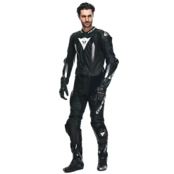 Dainese LAGUNA SECA 5 2PCS LEATHER SUIT BLACK/BLACK/WHITE Sale
