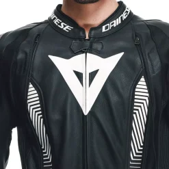 Dainese LAGUNA SECA 5 2PCS LEATHER SUIT BLACK/BLACK/WHITE Sale