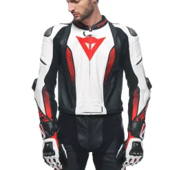 Dainese LAGUNA SECA 5 2PCS LEATHER SUIT BLACK/WHITE/LAVA-RED Online