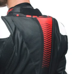 Dainese LAGUNA SECA 5 2PCS LEATHER SUIT BLACK/WHITE/LAVA-RED Online
