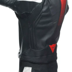 Dainese LAGUNA SECA 5 2PCS LEATHER SUIT BLACK/WHITE/LAVA-RED Online