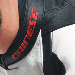 Dainese LAGUNA SECA 5 2PCS LEATHER SUIT BLACK/WHITE/LAVA-RED Online