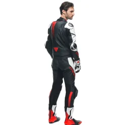 Dainese LAGUNA SECA 5 2PCS LEATHER SUIT BLACK/WHITE/LAVA-RED Online