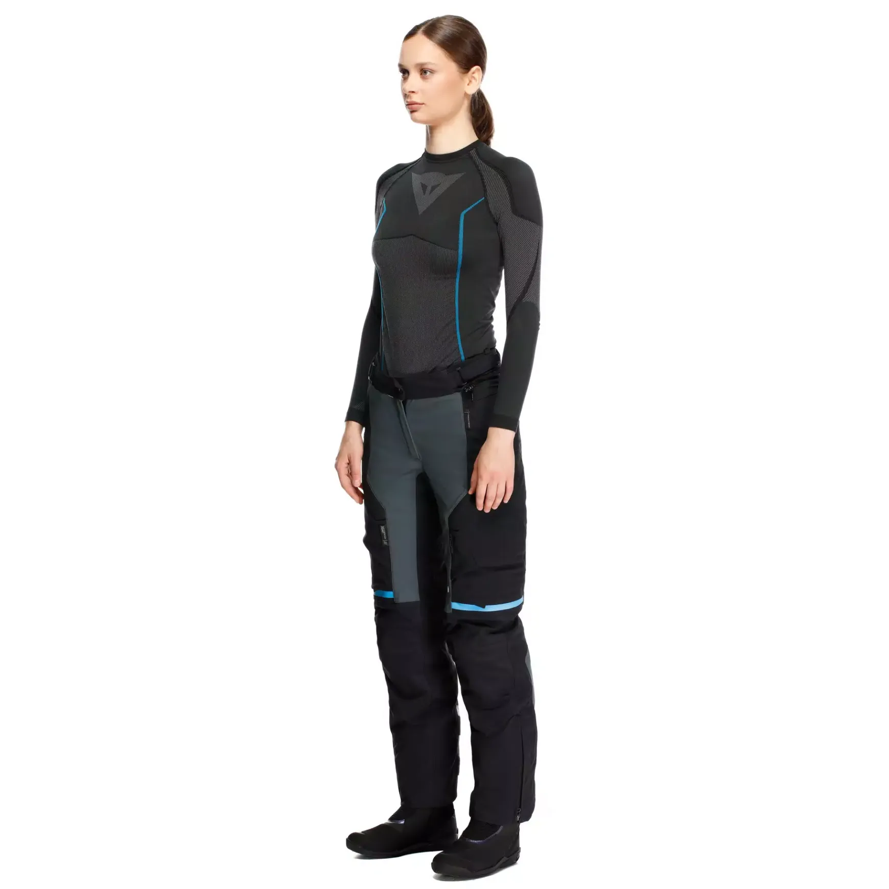 Dainese MANGEN ABSØLUTESHELL™ PRO - TOURING-MOTORENHOSEN DAMEN EBONY/BLACK Outlet