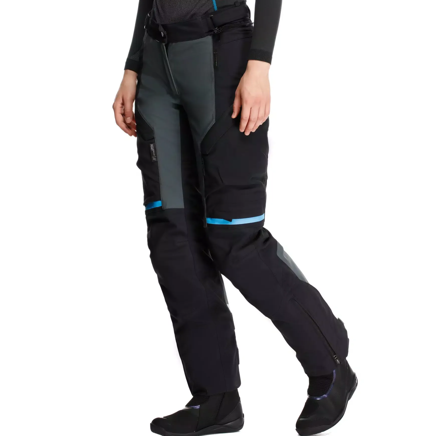 Dainese MANGEN ABSØLUTESHELL™ PRO - TOURING-MOTORENHOSEN DAMEN EBONY/BLACK Outlet