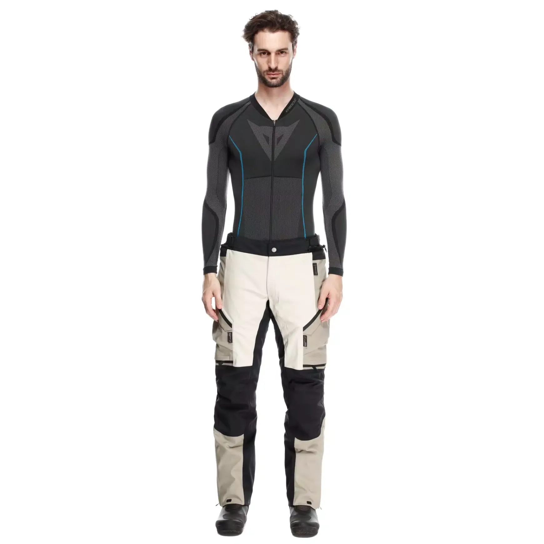 Dainese MANGEN ABSØLUTESHELL™ PRO - TOURING-MOTORENHOSEN HERREN BLACK/TIDAL FOAM Online
