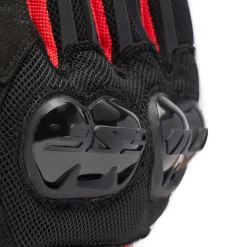 Dainese MIG 3 AIR TEX GLOVES BLACK/RED-LAVA
