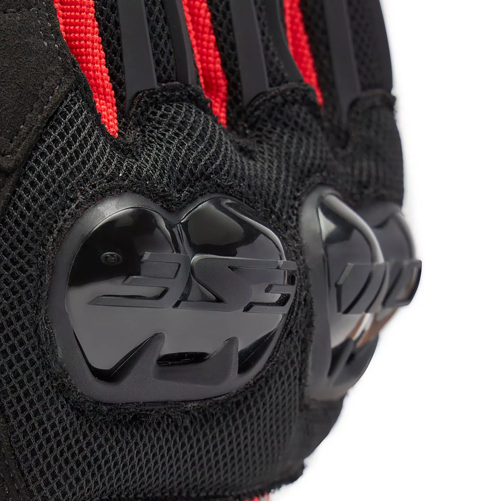 Dainese MIG 3 AIR TEX GLOVES BLACK/RED-LAVA
