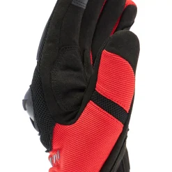 Dainese MIG 3 AIR TEX GLOVES BLACK/RED-LAVA